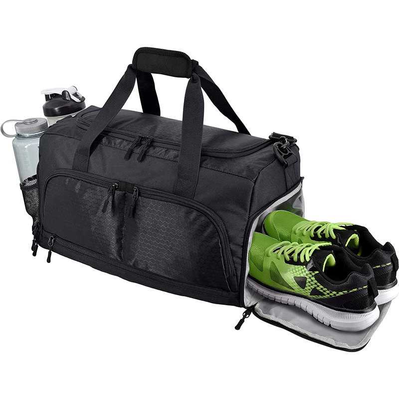 Gym Pack Organized Sports Carry Bag With Belt Holder