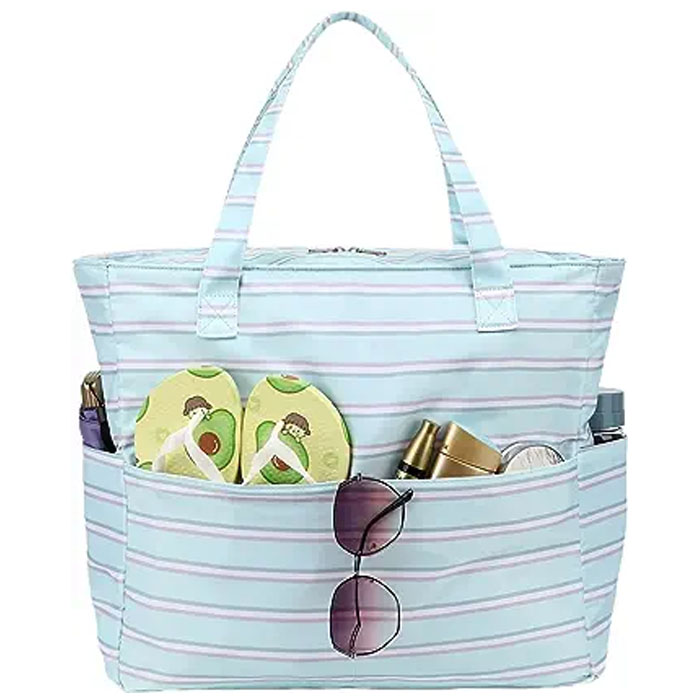 La combinazione di colori della borsa da spiaggia