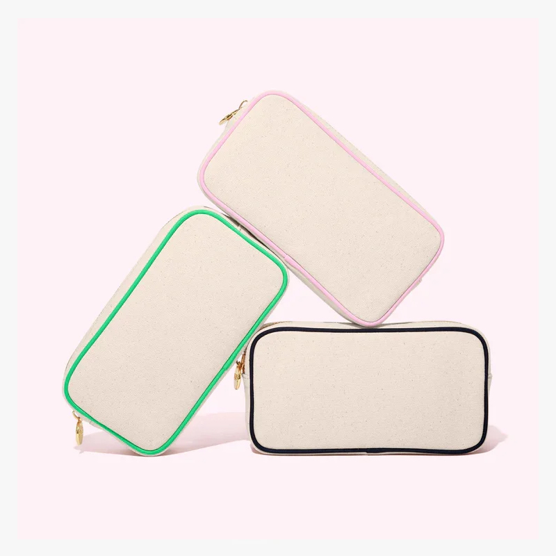 Borsa per il trucco in tela personalizzata