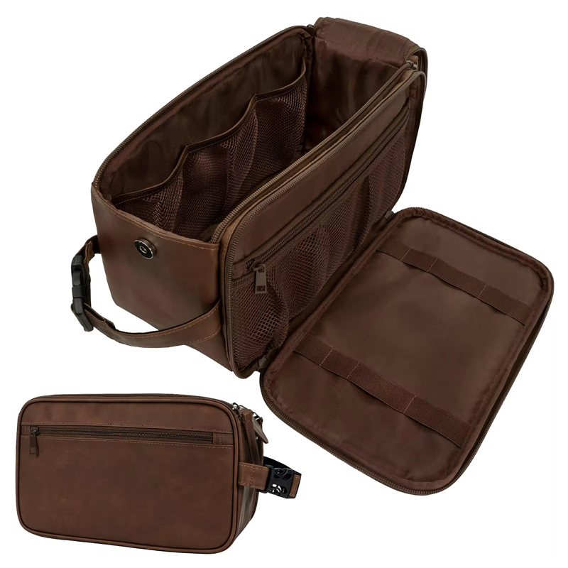 Borsa da toilette in pelle personalizzata per uomo