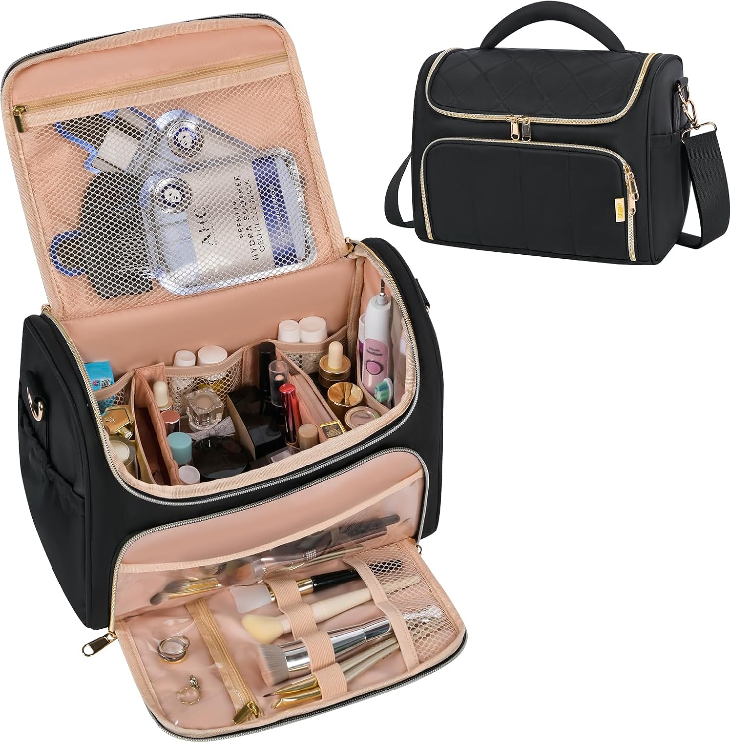Leakproof toiletry bag for travel