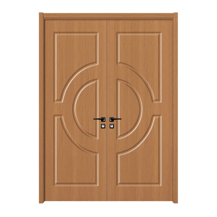 New interior room water proof door design modern double wooden plastic composite doors waterproof interior