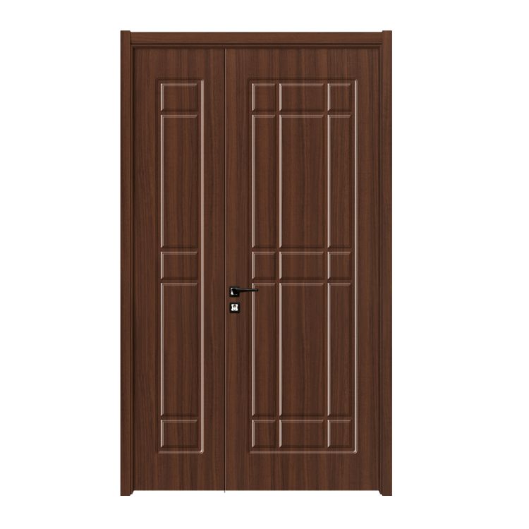 New interior room water proof door design modern double wooden plastic composite doors waterproof interior