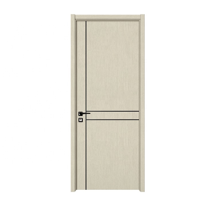 Waterproof Fireproof MDF HDF WPC Mahogany Wood Entry Panel Interior white wpc simple wood door