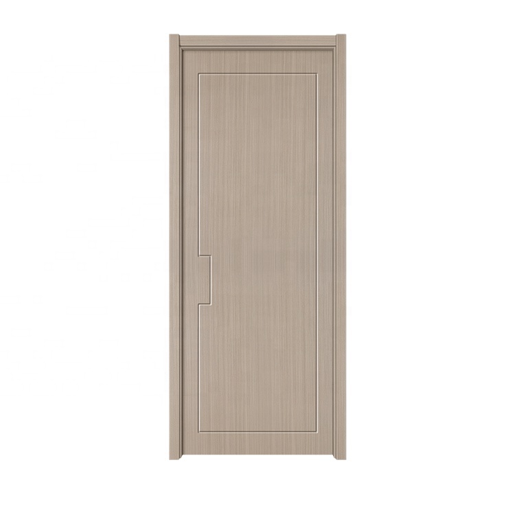 Waterproof Fireproof MDF HDF WPC Mahogany Wood Entry Panel Interior white wpc simple wood door