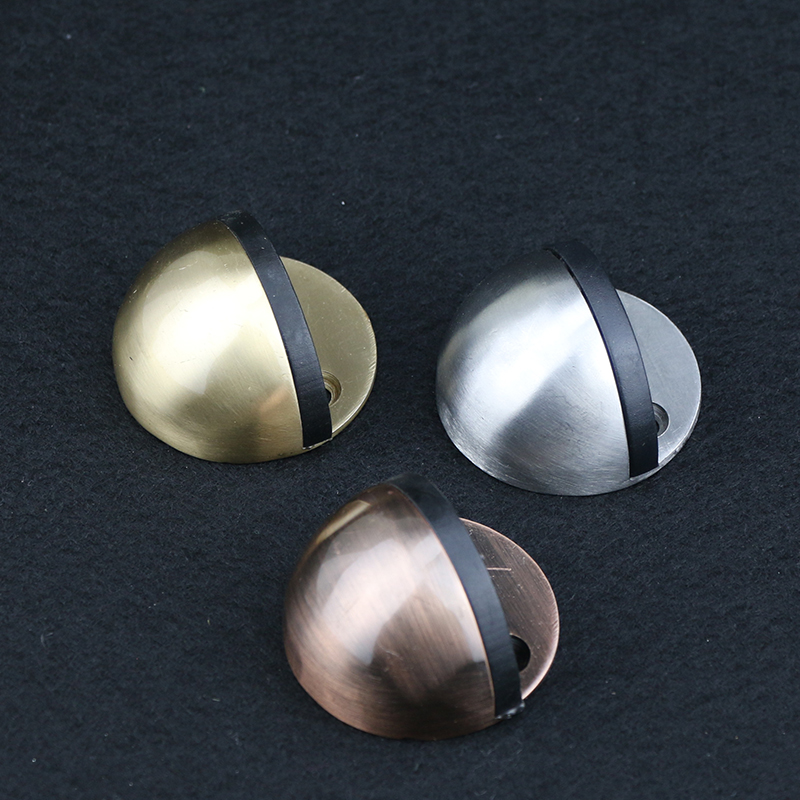 Stainless Steel Rubber Hemisphere Door Stoppers For Metal Door Accessories