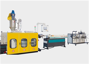 PE,PP,PVC,PA single wall corrugated pipe production line: