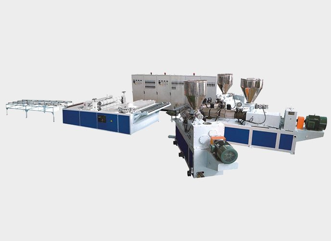 PVC corrugated wave roof sheet extrusion line: