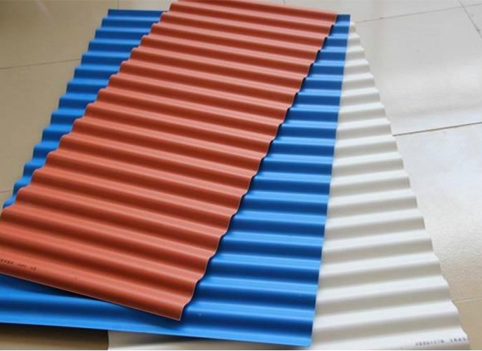 PVC corrugated wave roof sheet extrusion line: