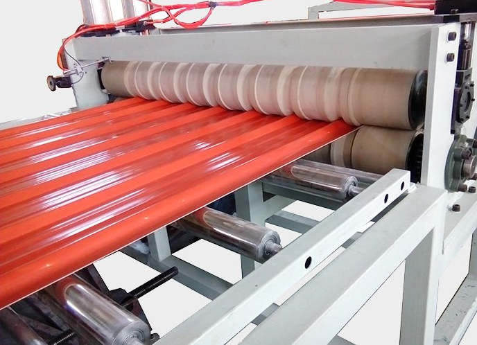 PVC corrugated wave roof sheet extrusion line: