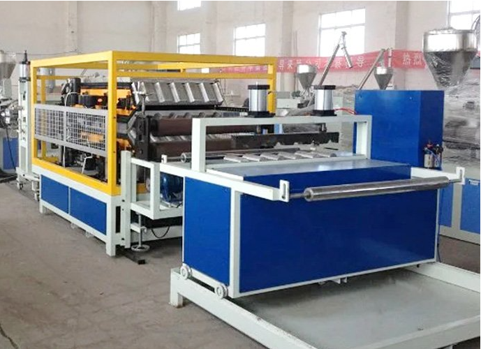 PVC glazed /spanish corrugated roof sheet extrusion line: