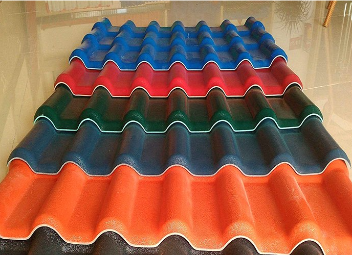 PVC glazed /spanish corrugated roof sheet extrusion line: