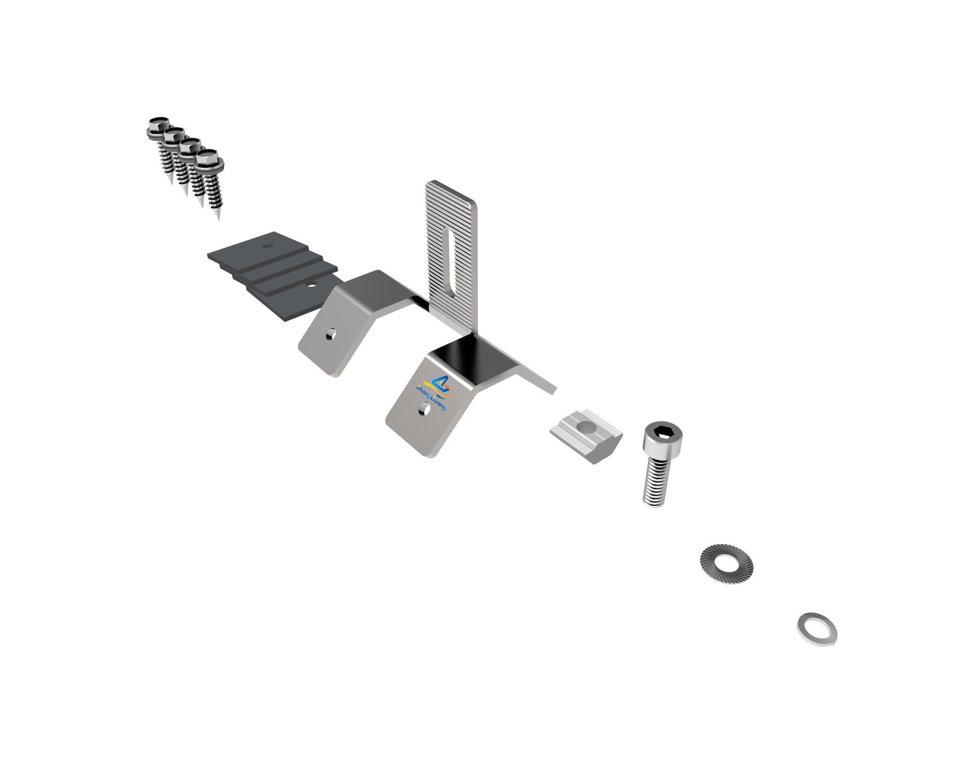 Metal roof solar energy mounting structure