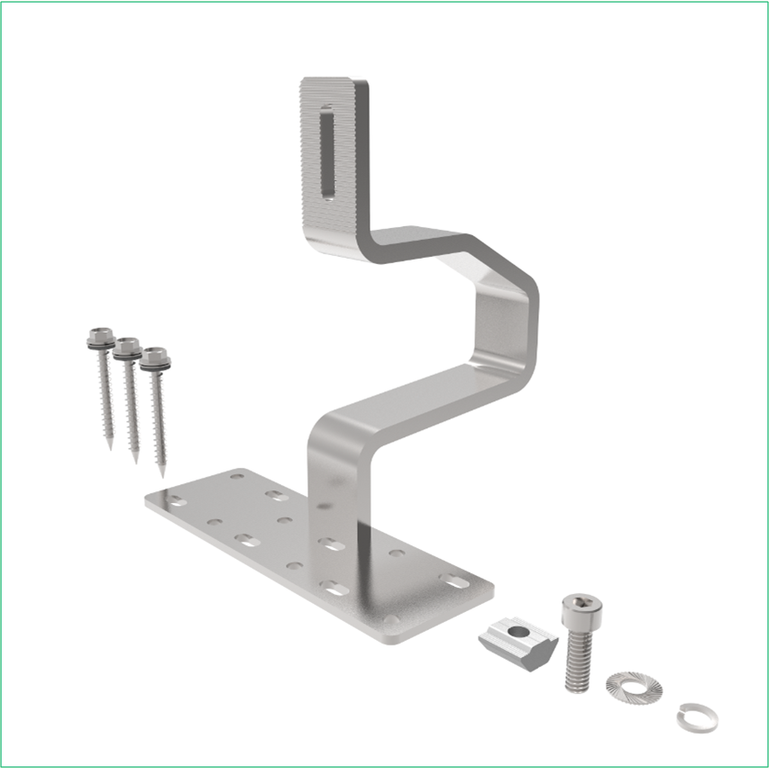 solar clamp mounting solution for rooftop