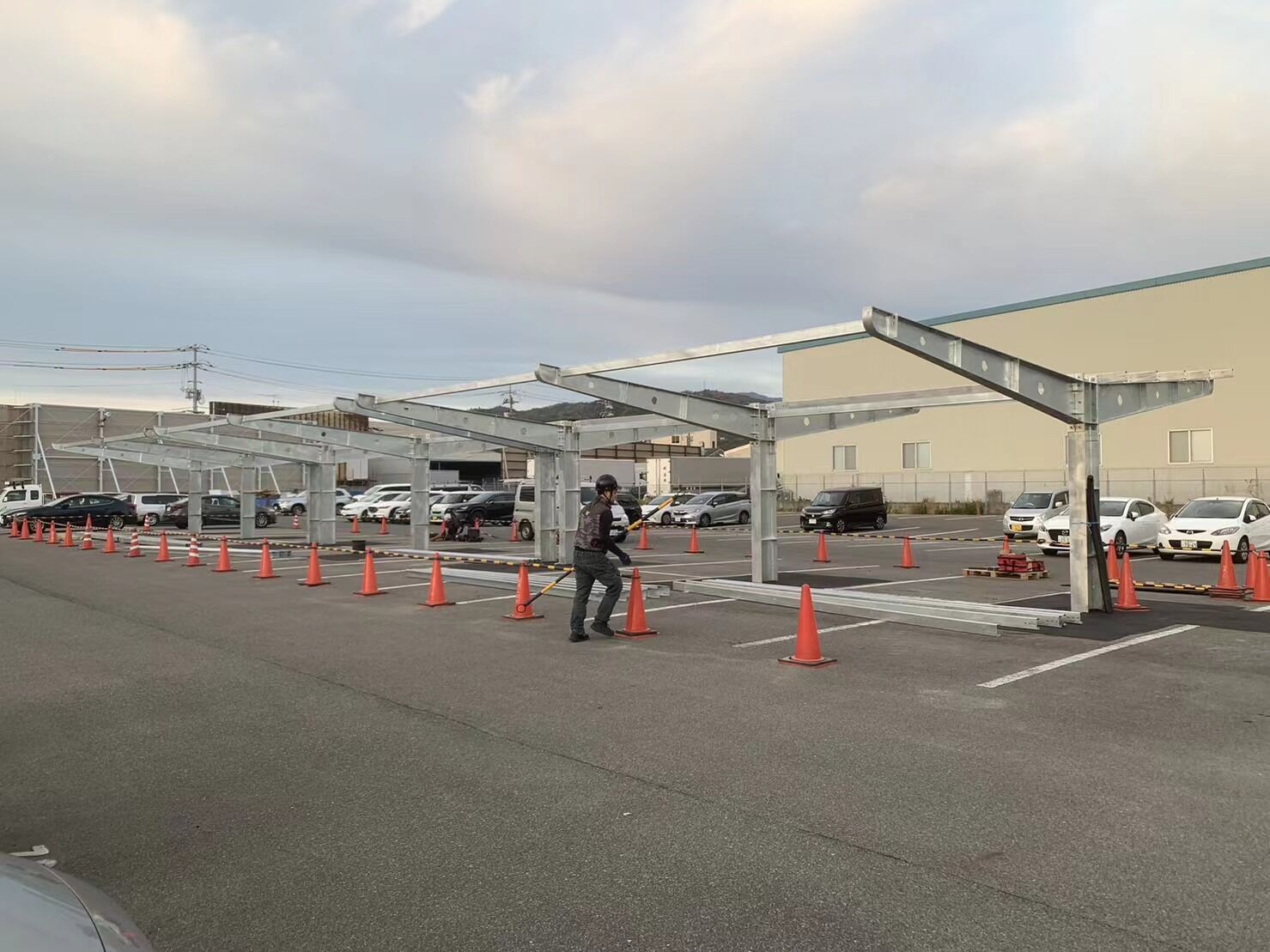 solar car parking lot