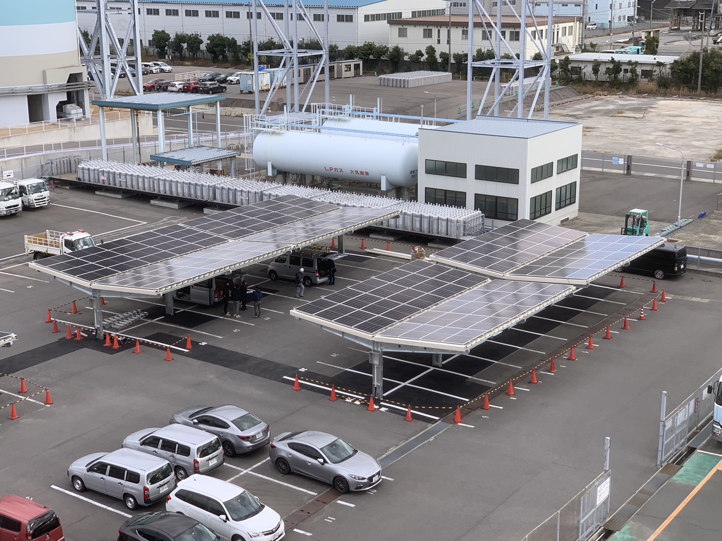 solar car parking lot