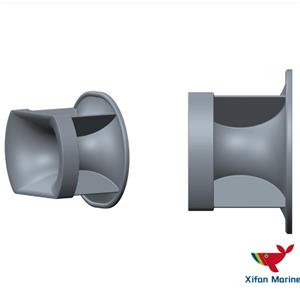 ISO13713 Bulwark Mounted Mooring Chock Tipe B Di Kapal