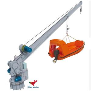 21KN Single Arm Slewing Davit For Rescue Boat