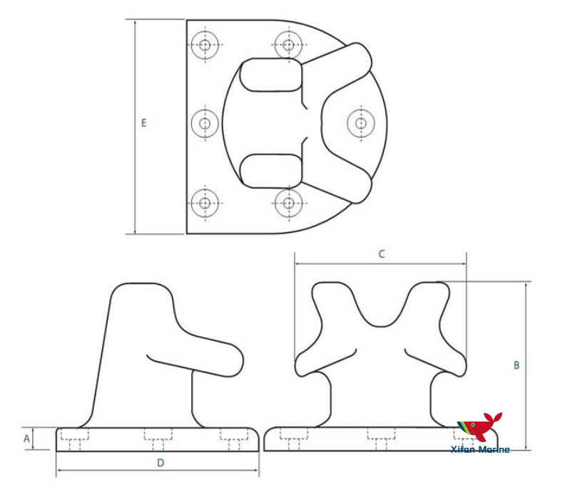 Twin Horn Dock Bollard Twin Horn Dock Bollard