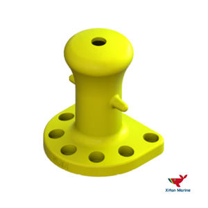Marine Single Bitt Bollard Untuk Tambat Kapal