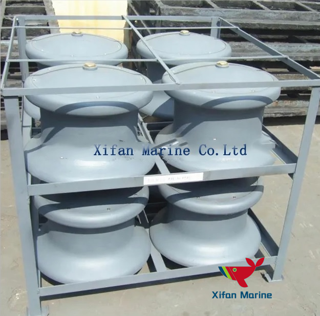 JIS F 2014-1987 Open Type Two Fairlead Roller