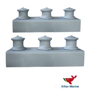 JIS F 2014-1987 Tipe Roller Fairlead Terbuka dengan Tiga Roller