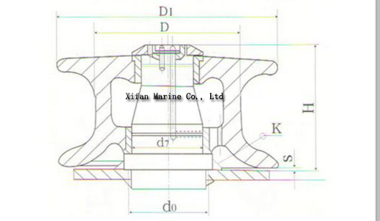 Marine Fairlead Roller NS2585 Marine Fairlead Roller NS2585