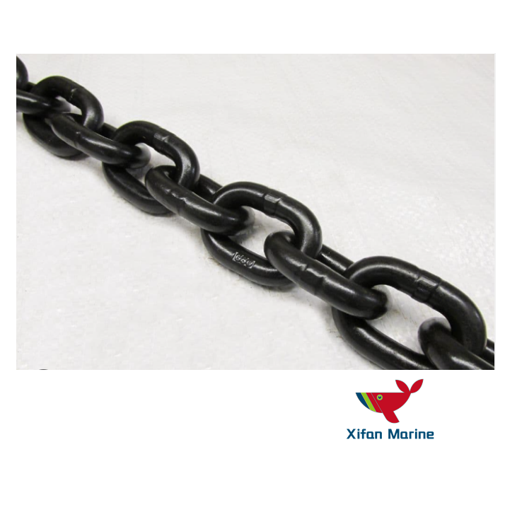 Marine Hardware High Strength G80 Alloy Steel Lifting Chain Black Painted