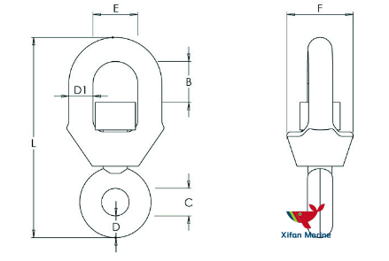 Anchor Chain Swivel Link Anchor Chain Swivel Link
