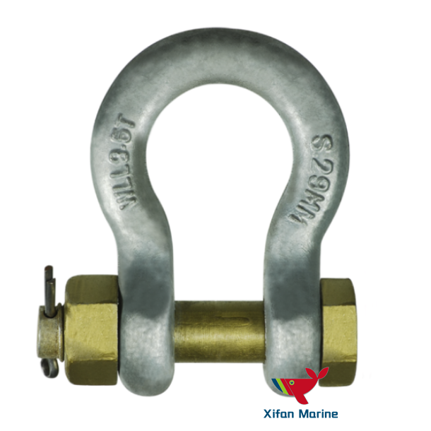 8.5Tons Safety Pin Bow Lifting Shackle 25MM