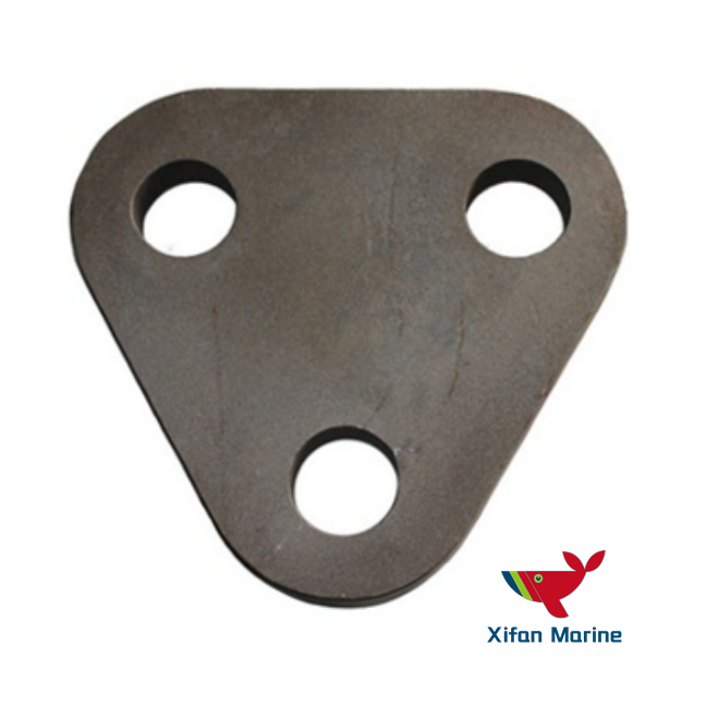 Marine Use Hardware Steel Two-hole Triangle Plate