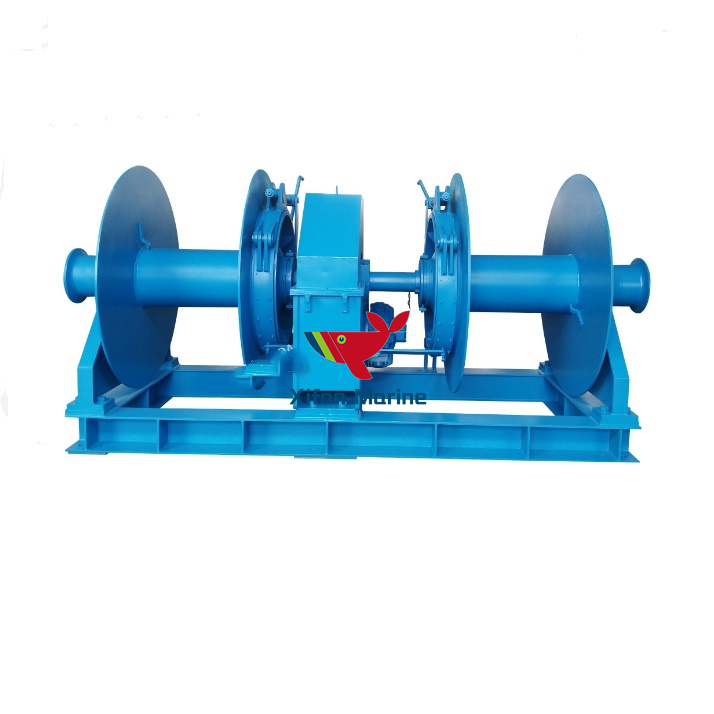 Double Drum Mooring Winch Without Warping Head