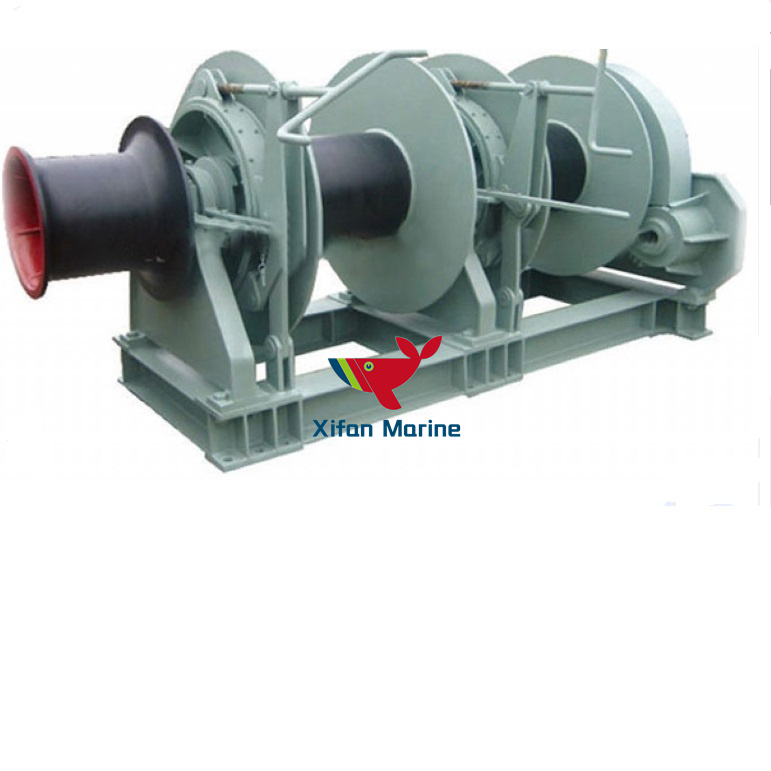 Double Drum Mooring Winch Without Warping Head