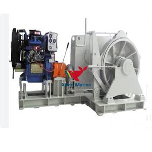 Winch Mooring Kelautan Berpenggerak Mesin Diesel