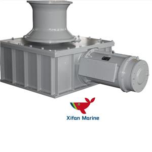 Marine Horizontal Electric Mooring Rope Capstan Winch untuk Teknik