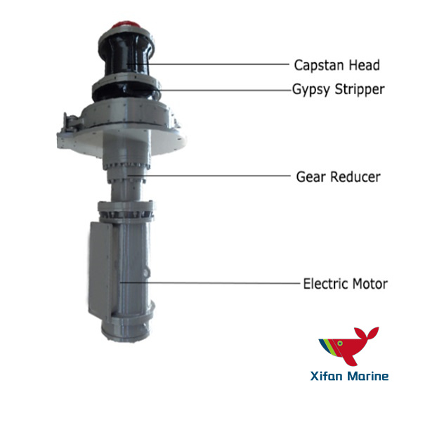 Electric Vertical Capstan for Boats
