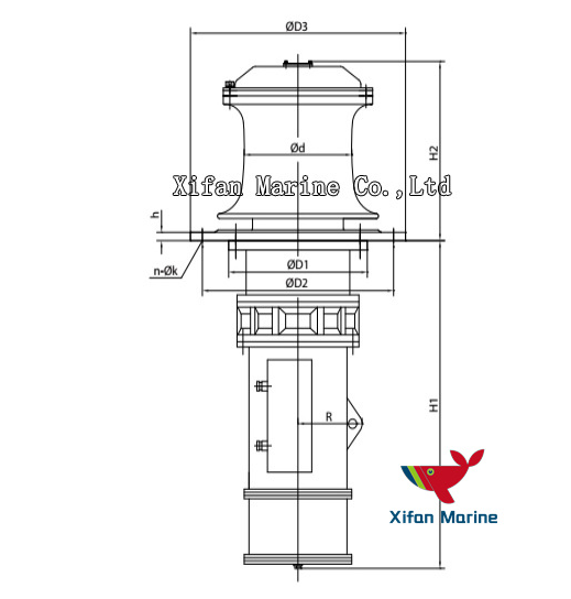 Electric Vertical Capstan for Boats