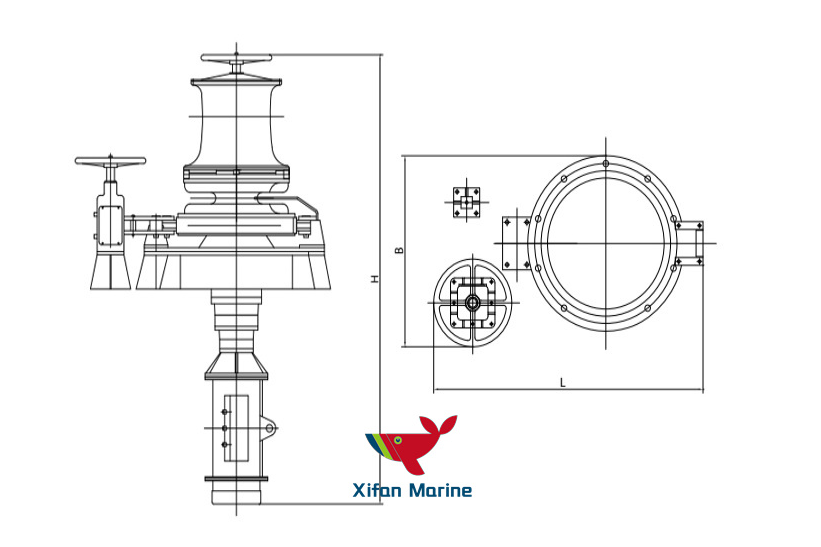 stainless steel marine yacht electric capstan winch