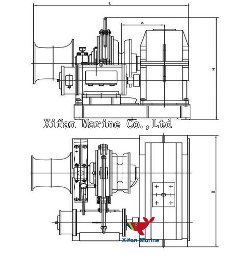 Electric Single Gypsy Windlass
