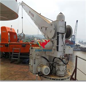 Listrik Lengan Tunggal Slewing Liferaft Davit