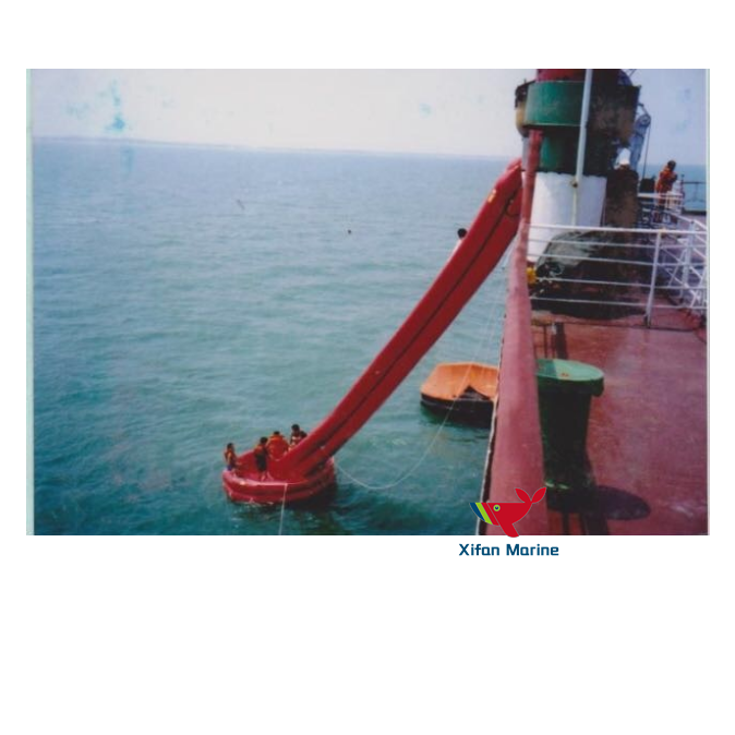 Double Chute Vertical Passage Marine Evacuation System MES For Ship Lifesaving