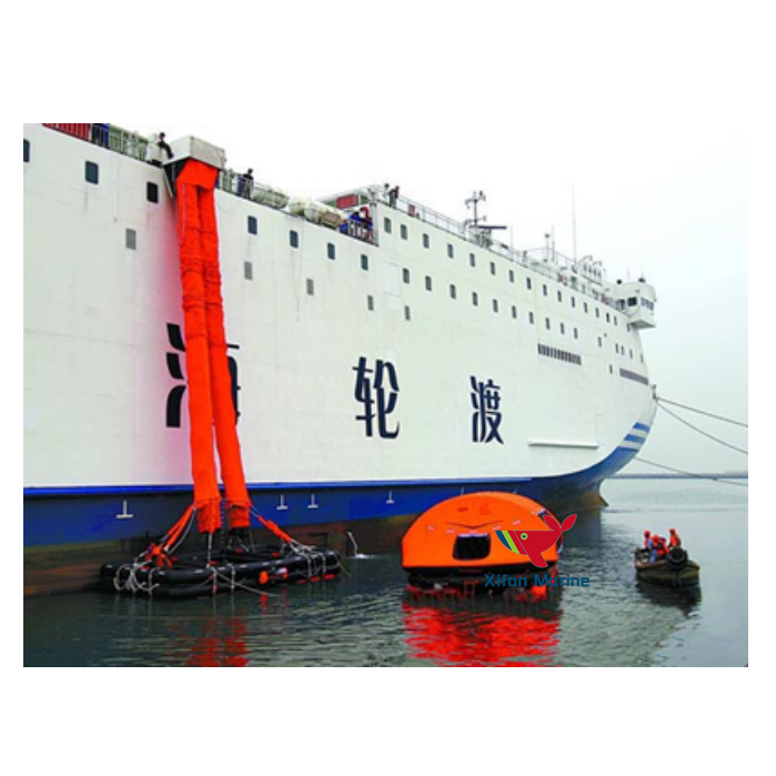 Single Chute Vertical Passage Marine Evacuation System MES For Ship Lifesaving
