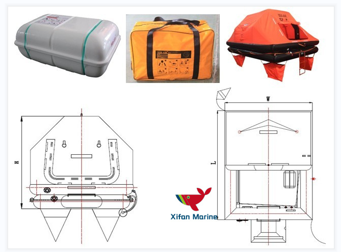 YSR-4/6/8/10/12Throw-over board Inflatable Liferaft