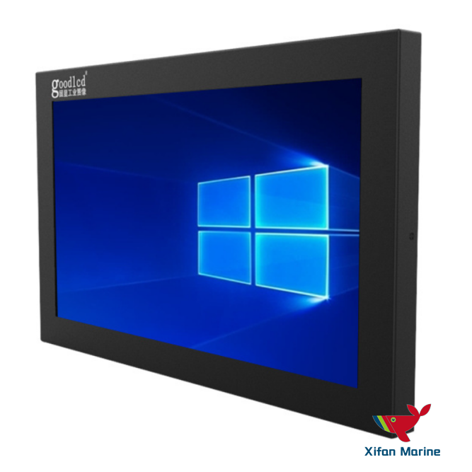 Capacitive Touch Front Metal Case LED Monitor For Ships