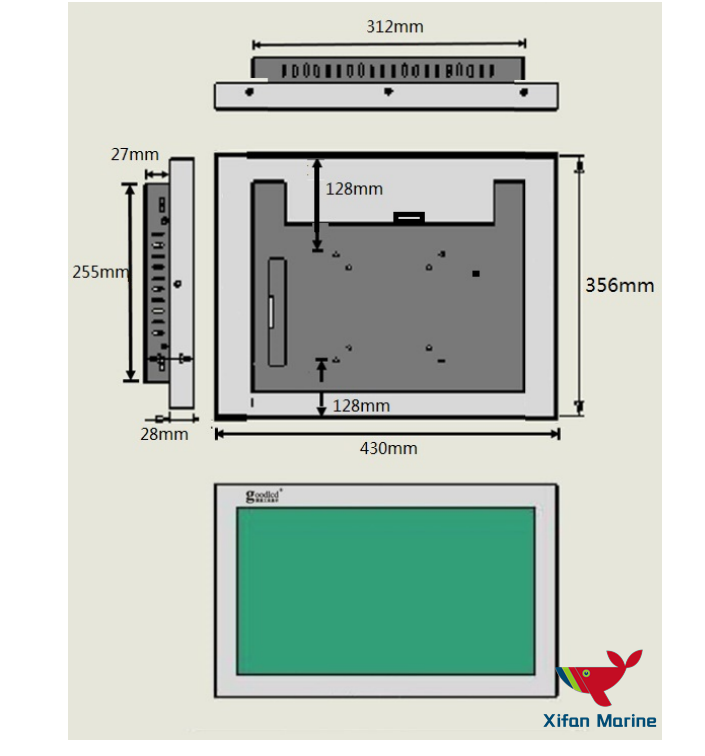 LCD Monitor For Vessel