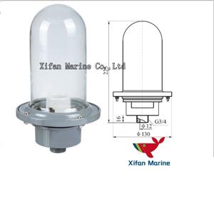 CXH5-1 Aluminium tahan air E27 lampu navigasi luar ruangan pas lampu kepala tiang