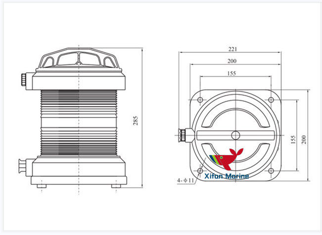 CXH14 Flashing Signal Light with signal LED light source CXH14 Flashing Signal Light with signal LED light source