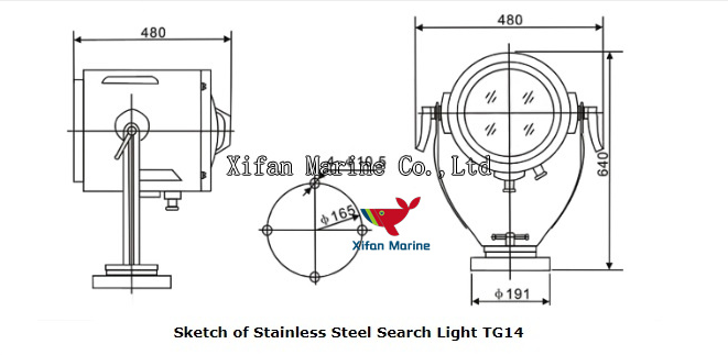 TG14 Stainless Steel Search Light TG14 Stainless Steel Search Light
