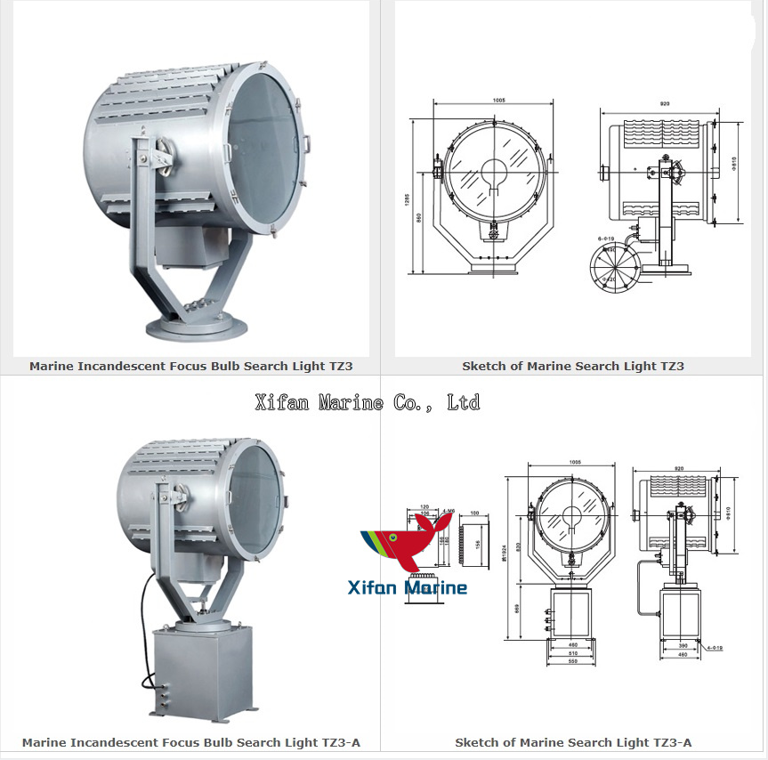TZ3-Marine Incandescent Focus Bulb Search for Boat 3000W IP55