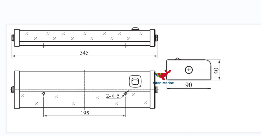 JTY / Marine Fluorescent Bedside Light
